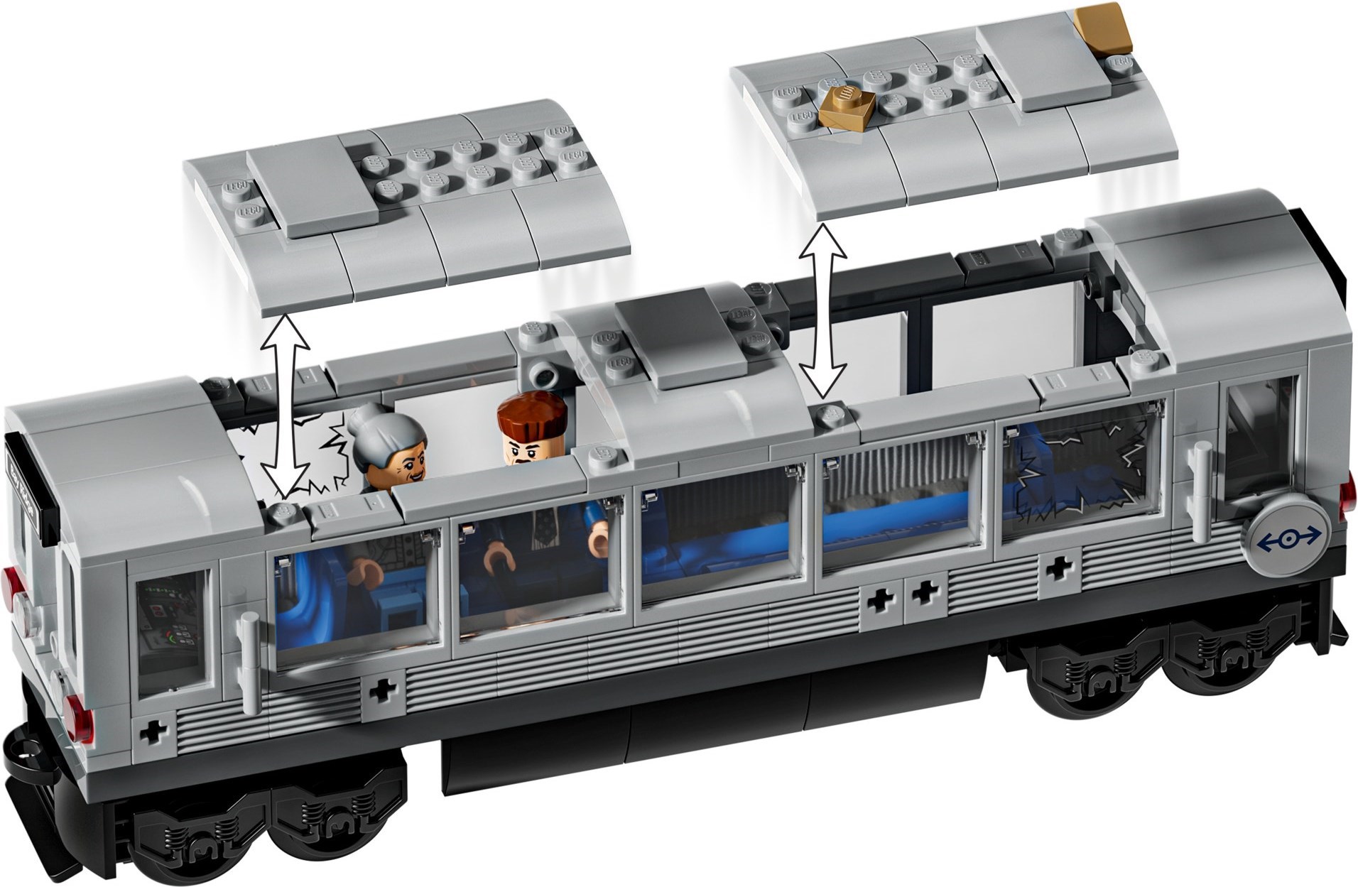 LEGO Super Heroes Marvel เลโก้ 76321 Spider-Man vs. Doc Ock Subway Train Scene