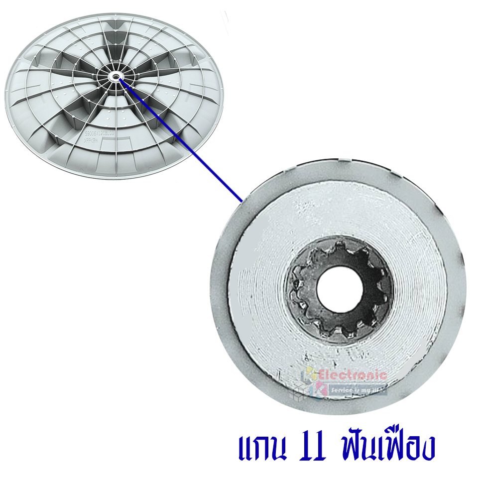 ใบพัดซักเครื่องซักผ้าPANASONIC-พานาโซนิค รุ่น NA-W18XG1BRC/NA-W17XG1BRC*อะไหล่ใหม่แท้บริษัท ขนาด 42 เซนติเมตร 11 ฟันเฟือง สามารถใช้กับเครื่องซักผ้าทั่วไป