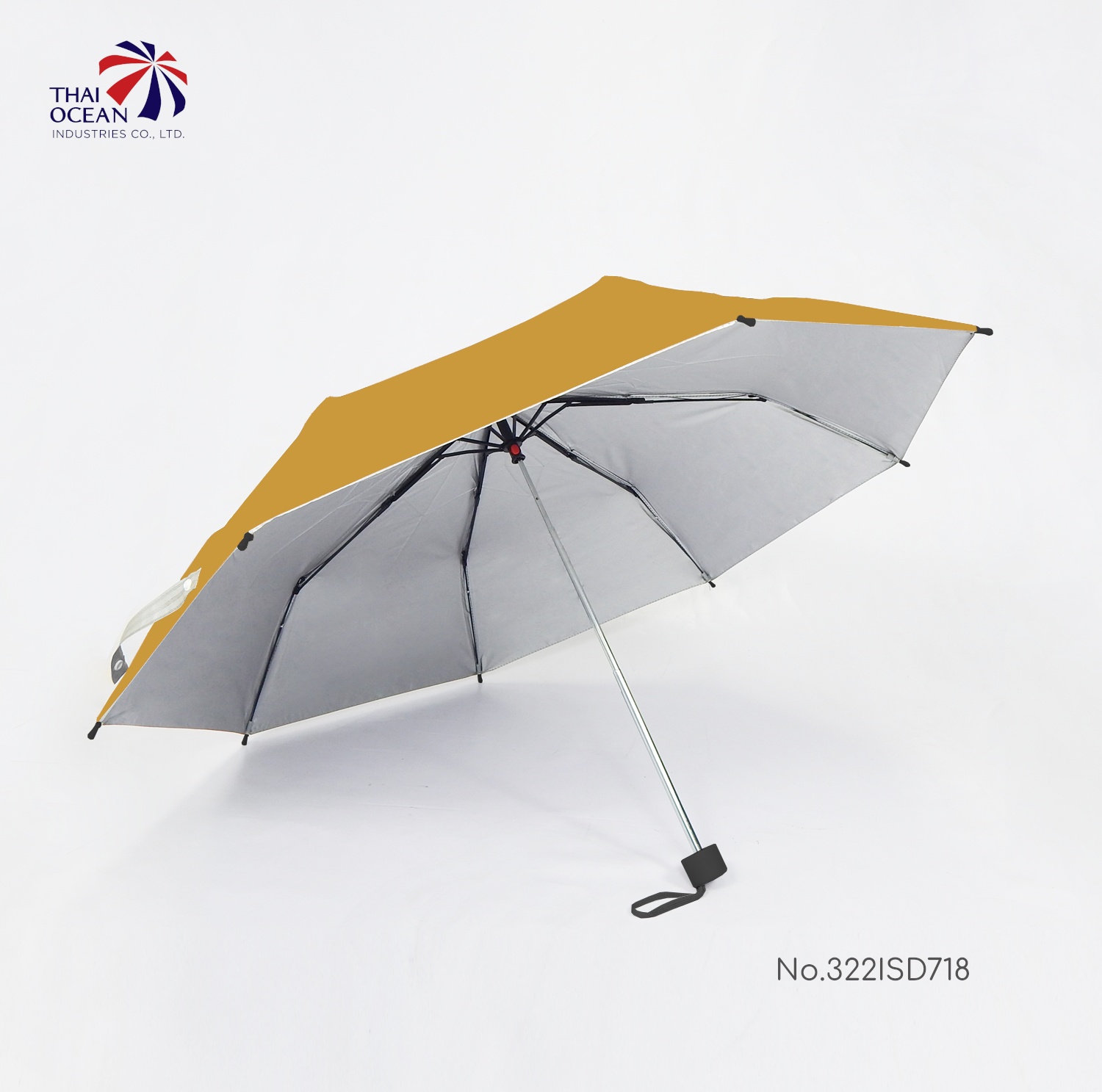 Leo ร่มพระสงฆ์ แบบพับ3ตอน ขนาด22นิ้ว เหมาะกับการพกพา ใส่ถังสังฆทาน