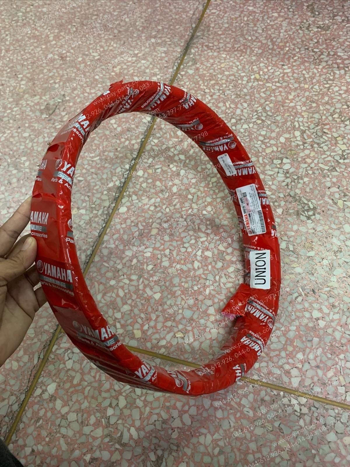 ขอบล้อเหล็ก FINO, FINO-I แท้ๆ ล้อหลัง สีดำ 94416-14805