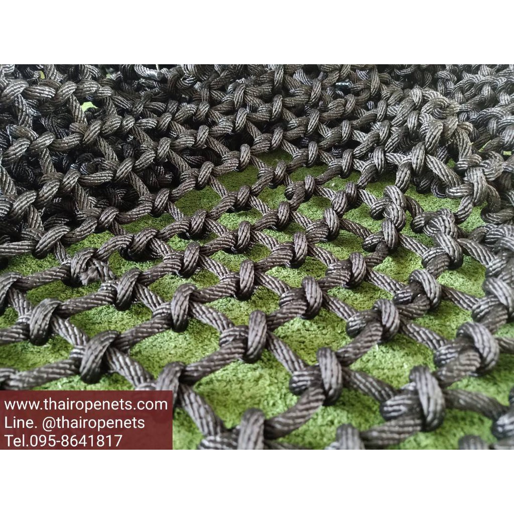 ตาข่ายเปลนอน (โพลีโพรพิลีน) ชนิดนิ่ม ทนต่อแรงดึงและแรงเสียดสีได้มาก (1x2m.)