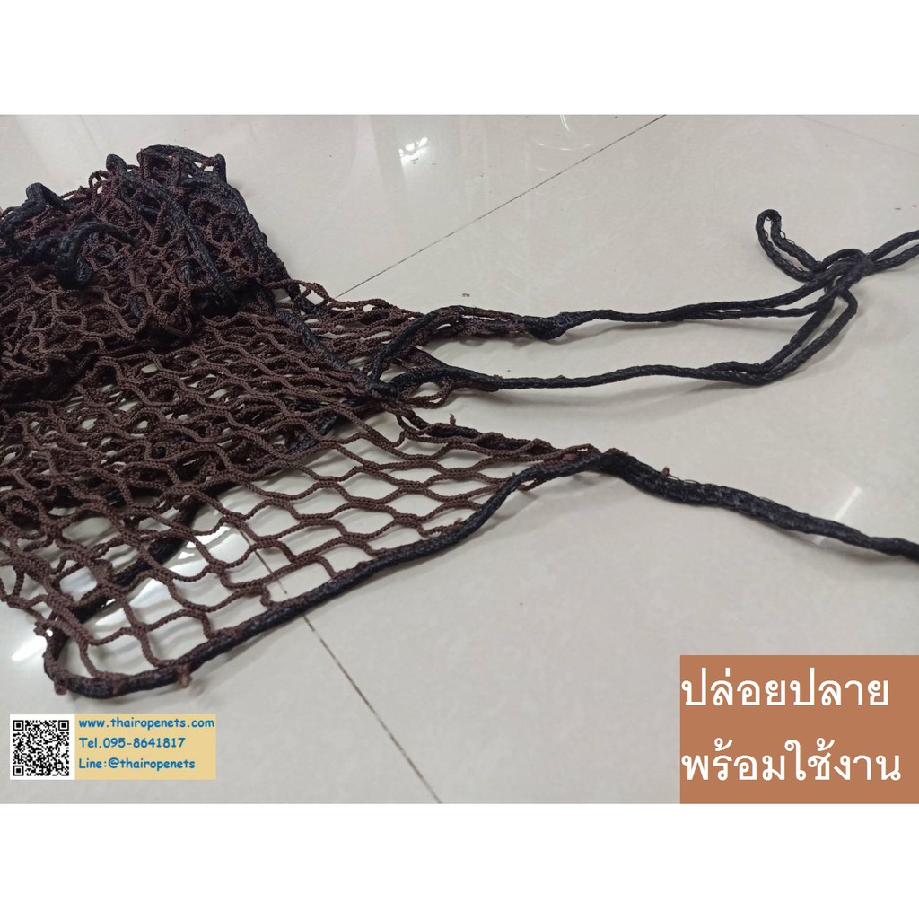 ตาข่ายกั้นราวบันได กันตก ระเบียง ขนาด 80 x 200 cm. สีน้ำตาล⭐️สินค้าพร้อมส่งค่ะ⭐️