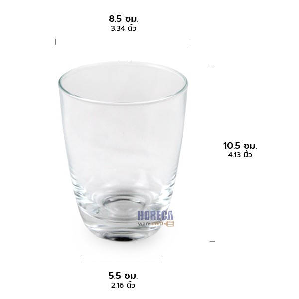 แก้วใสทรงบัว 13 oz (ราคาโหล) UG-339 ตรายูเนี่ยนกลาส
