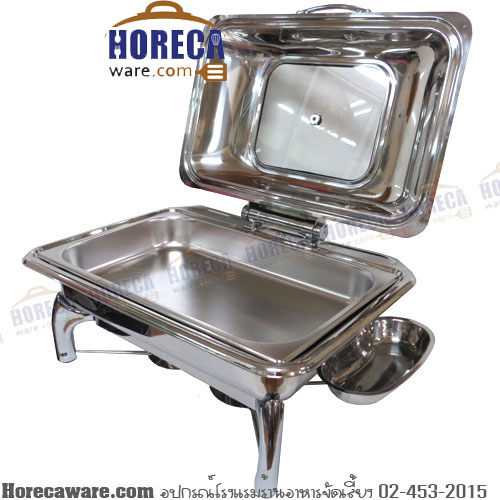F1 Food warmer set, large, curved legs, glass lid, viewfinder absorber [gg-f-1216]