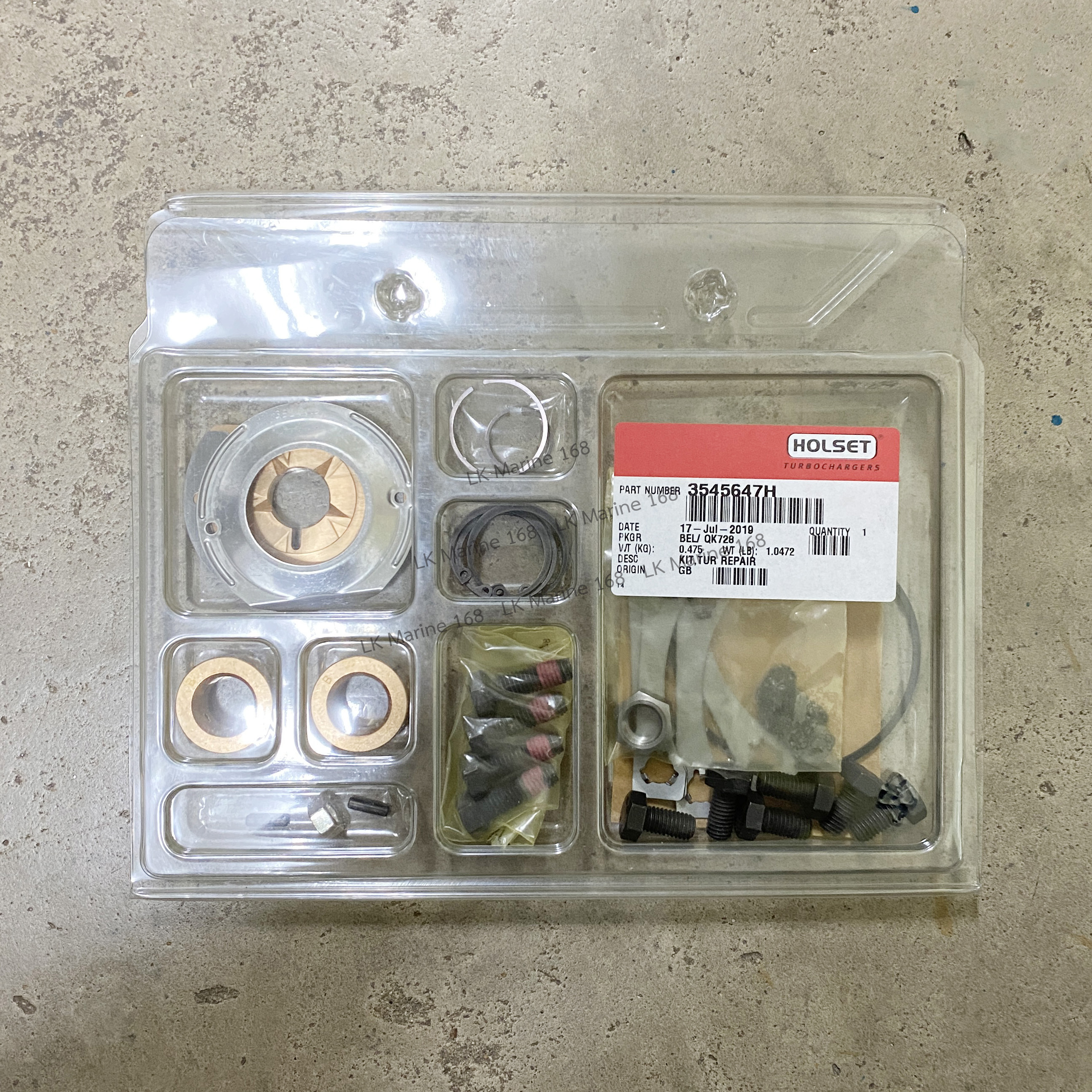 K Series 3801669 Turbocharger Repairing Kit / ชุดซ่อมเทอร์โบชาร์จเจอร์ HC5A