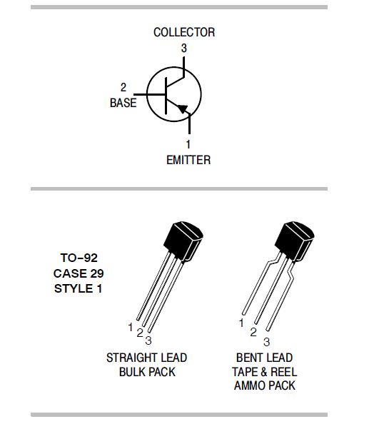 ทรานซิสเตอร์ 2N5401B PNP 150V 0.6A for Amplifier Applications