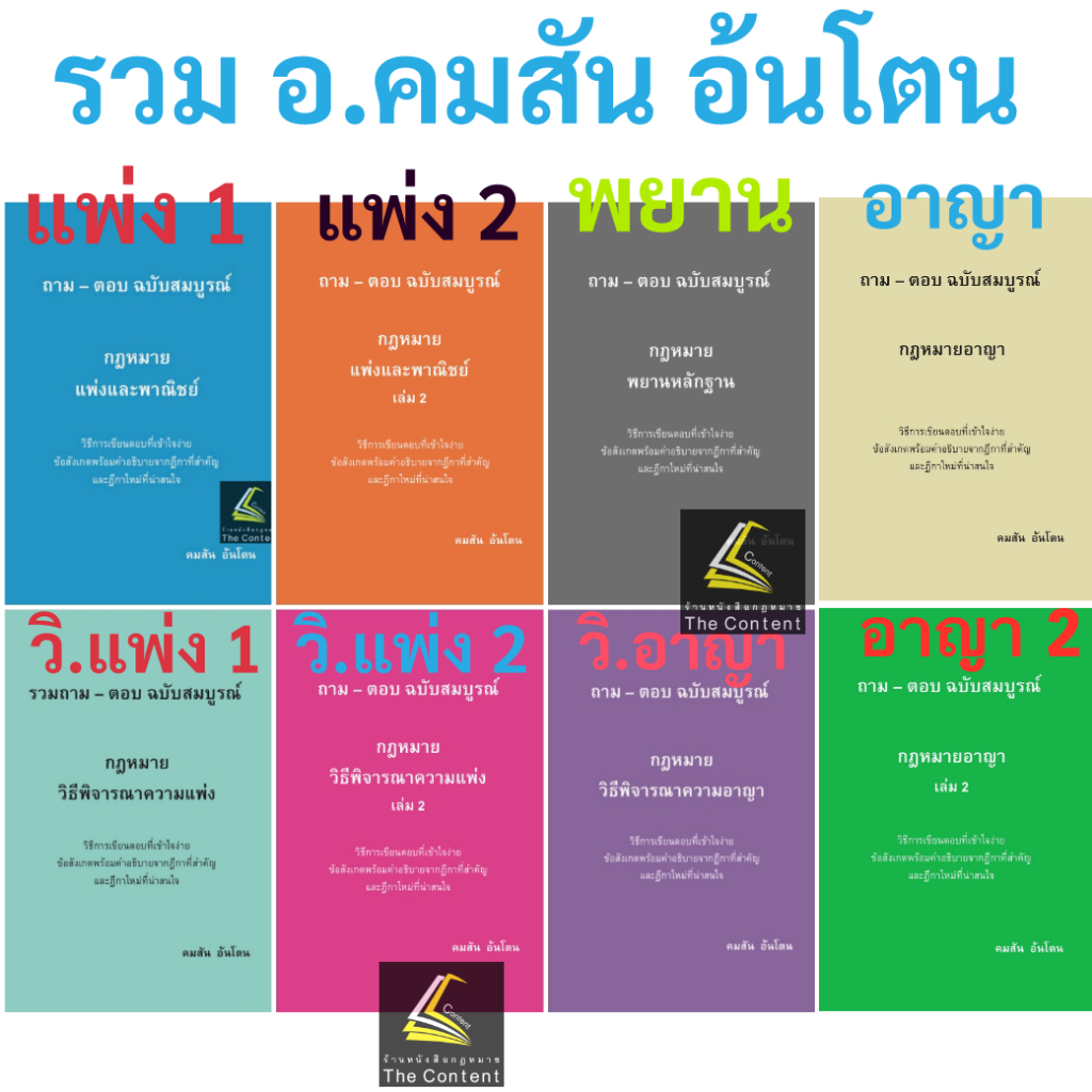 หนังสือ ถามตอบ อ.คมสัน อ้นโตน
