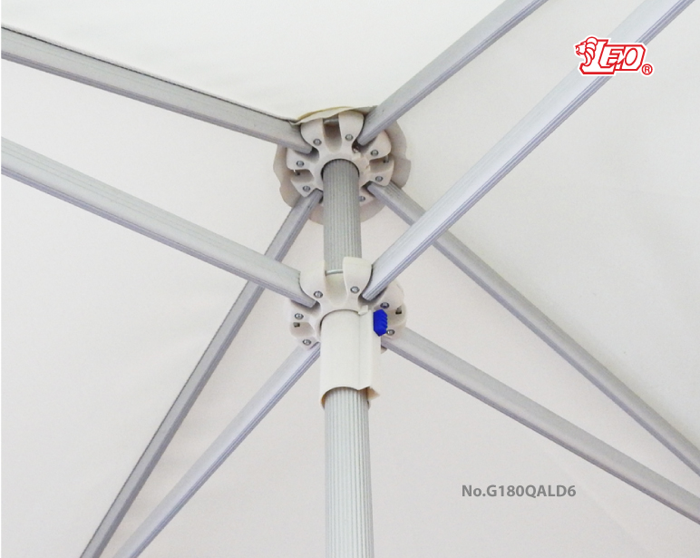 Leo ร่มสนาม ขนาดใหญ่ 2.5x2.5 เมตร สำหรับตกแต่งร้านโรงแรม,สวน,ร้านอาหาร,ร้านกาแฟ ผ้าหนา600D ราคาไม่รวมขาตั้ง