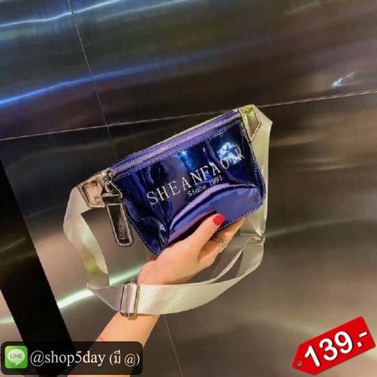 🔥กระเป๋าคาดอก หนังเงา Sheanfaoir