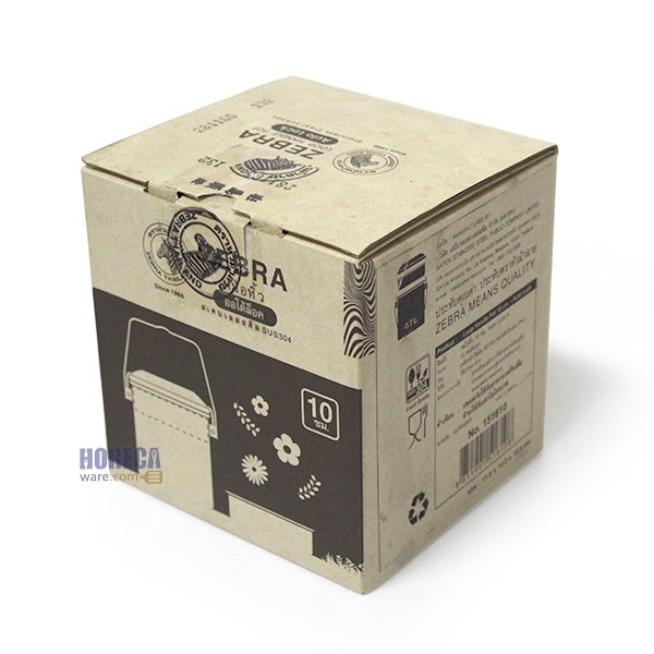 หม้อหิ้ว 10 ซม.มีตัวล็อคอัตโนมัติ หัวม้าลาย