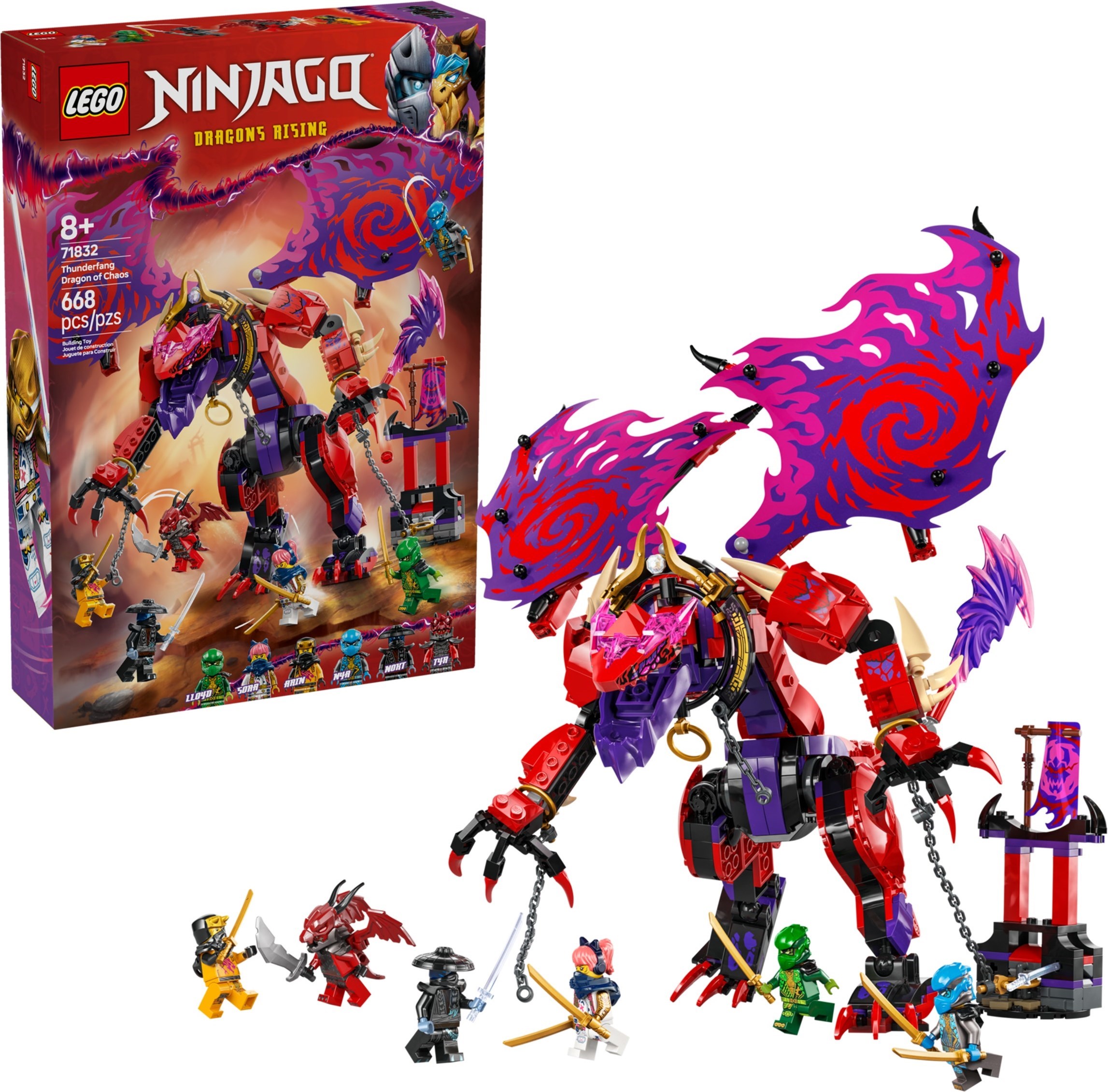 LEGO Ninjago เลโก้ 71832 Thunderfang Dragon of Chaos