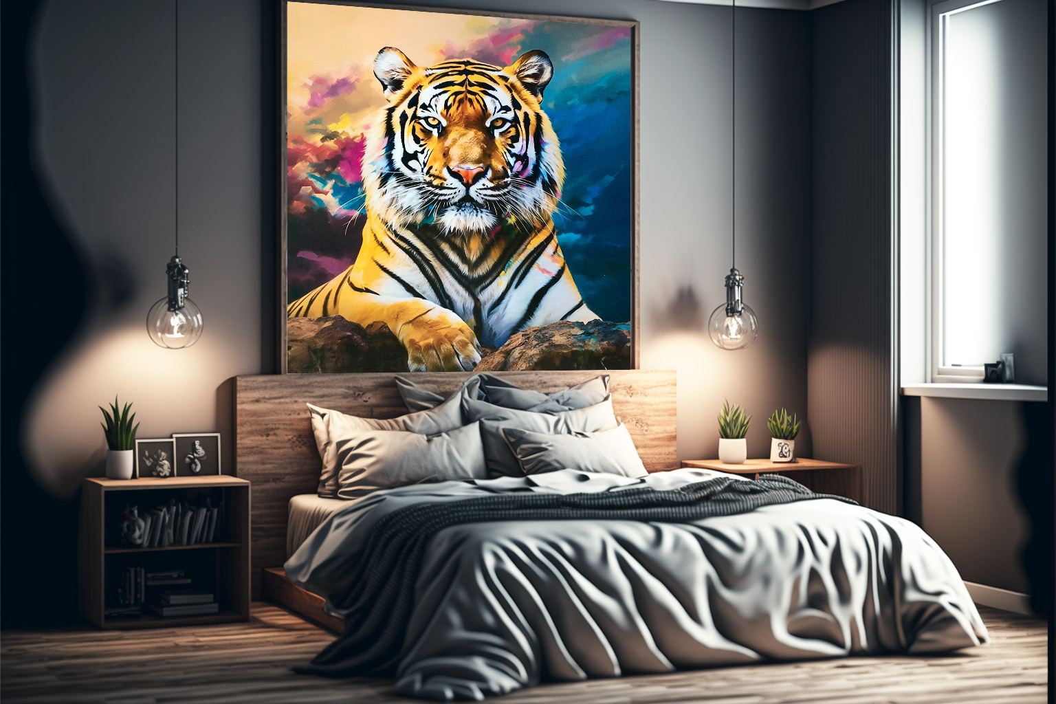 ศิลปะภาพพิมพ์เสือ Tiger_01