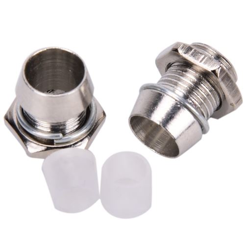 5mm. LED Socket Holder Clip Bezel Lamp Base Metal Copper Mount Panel Cup Case กระบอก ปลอก โลหะ LED 5mm