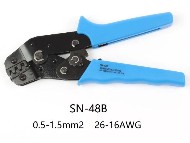 คีมย้ำสายไฟ SN-48B Crimping Plier 0.5-1.5 sq.mm. 26-16AWG คีมย้ำหางปลา