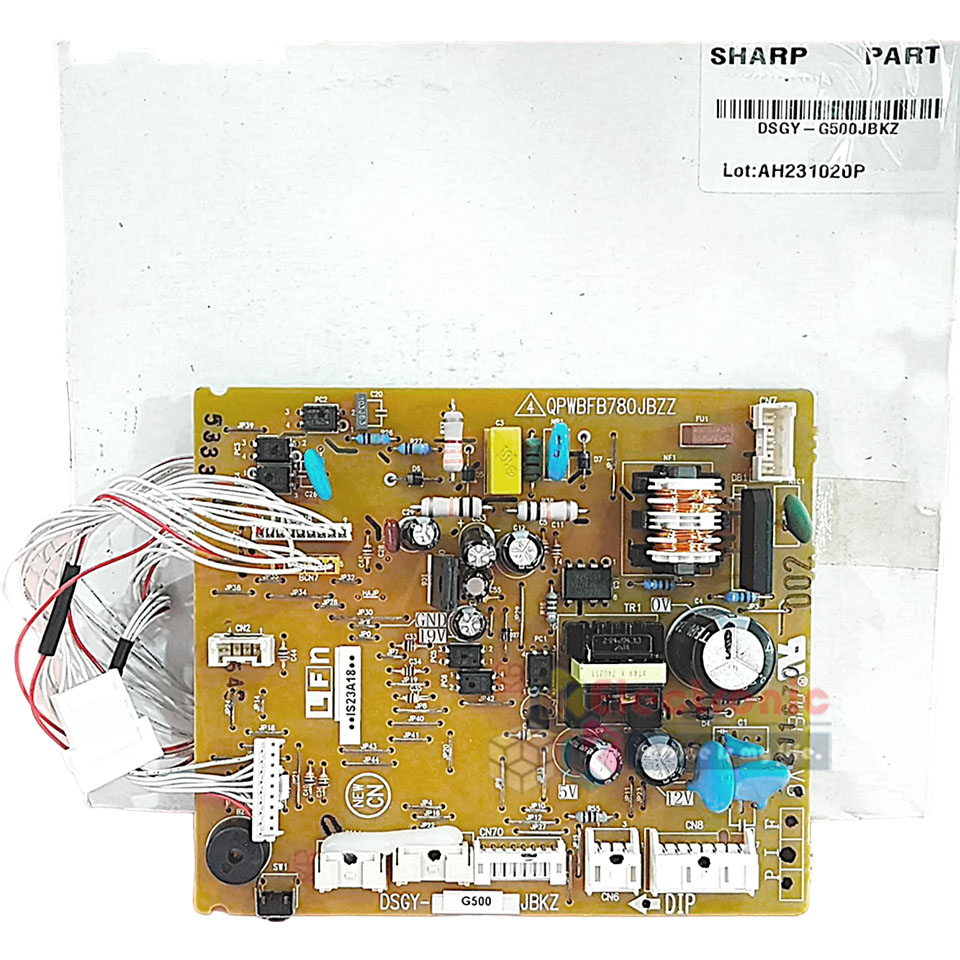 แผงบอร์ดควบคุมแอร์คอยเย็นSHARP-ชาร์ป รุ่น AH-PFX10-อะไหล่ใหม่แท้บริษัท