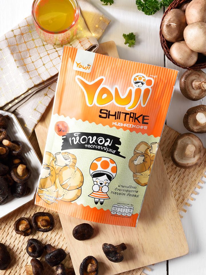เห็ดหอมทอดกรอบปรุงรส Youji : Healthy Hut