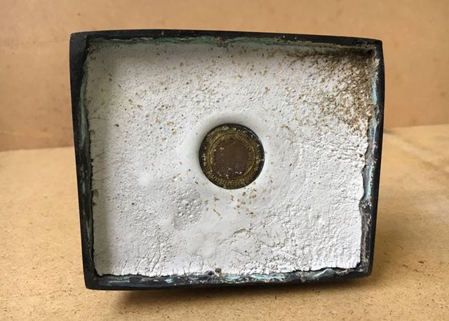 พระบูชาหลวงพ่อทวด วัดช้างให้ จังหวัดปัตตานี เนื้อทองเหลืองรมดำ พ.ศ.๒๕๒๙ หน้าตัก ๔ นิ้ว พร้อมบัตรรับรองพระแท้