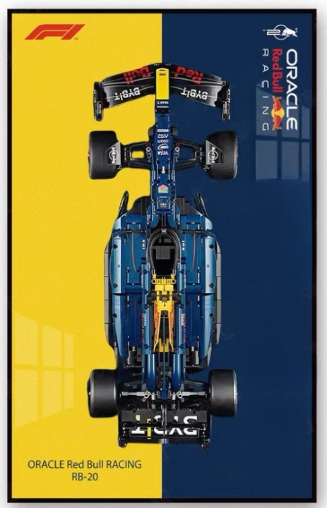Display frame สำหรับ LEGO Technic เลโก้ 42206 Oracle Red Bull Racing RB20 F1 Car