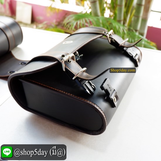 🔥 กระเป๋ารถมอเตอร์ไซค์ วินเทจ-คลาสสิค ✌️ มีสีดำ และ น้ำตาลไหม้