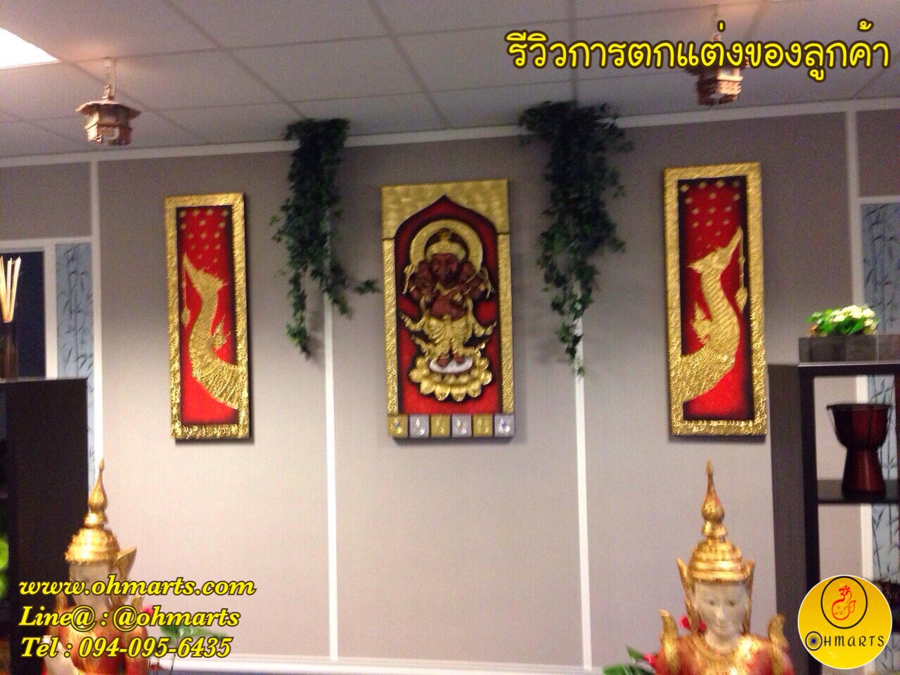 ตกแต่งผนังร้านนวดสปา 011