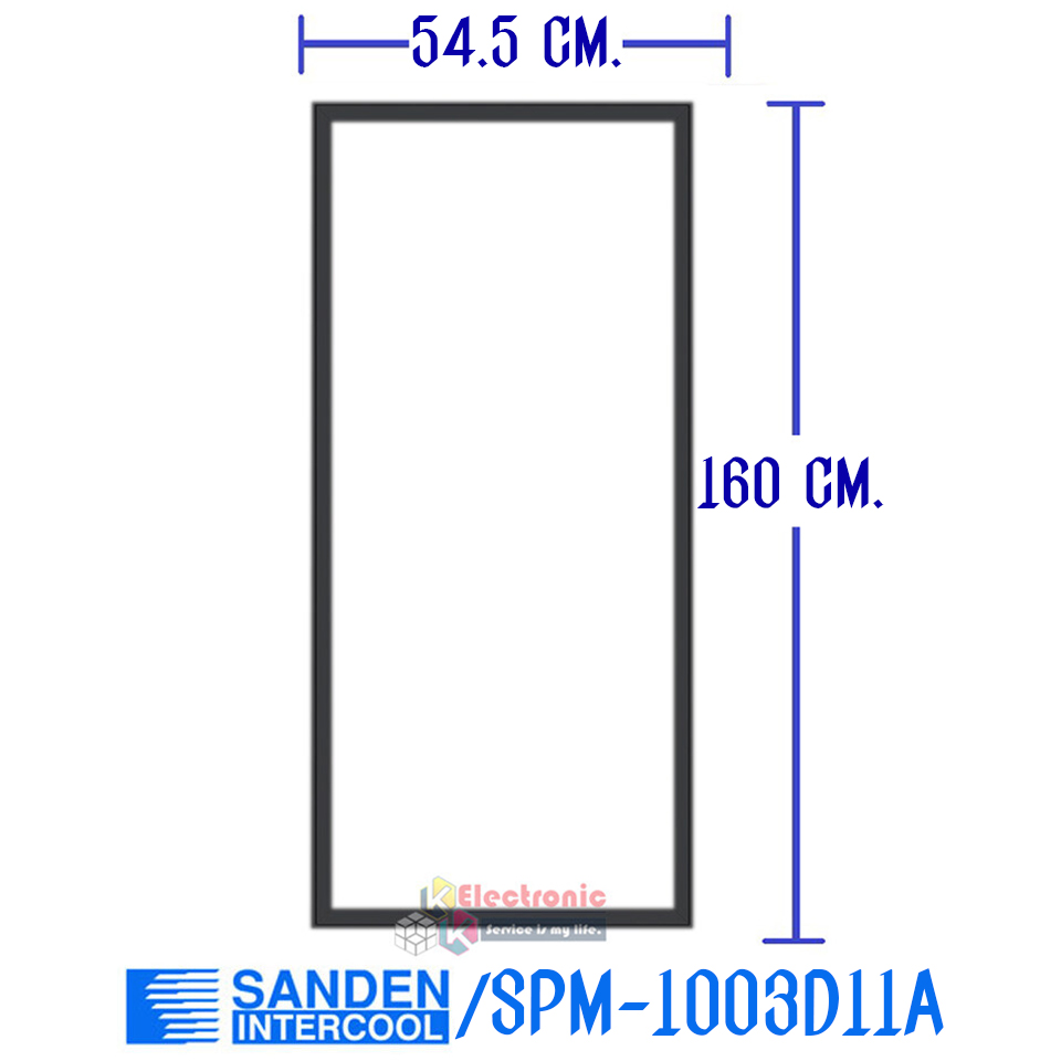 ขอบยางประตูตู้แช่ Sanden Intercool_ซันเด้นอินเตอร์คูล รุ่นSPM-1003D11A ของแท้ อะไหล่แท้ อายุการใช้งานยาวนาน(ใช้กับตู้แช่รุ่นเก่า)