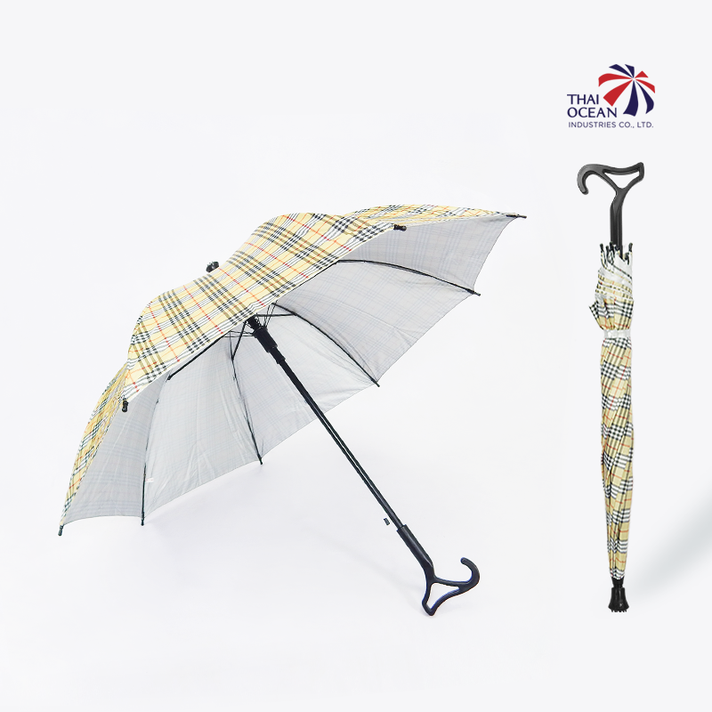 Leo ร่มยาว ร่มไม้เท้า ปลายกันลื่น ร่มกัดแดด กันฝน ขนาด 24 นิ้ว (ขายส่ง) 12 คันต่อกล่อง