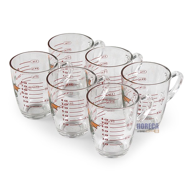 แก้วชอตมีหู-มีสเกล 11.5 oz. (แพ็ค 6 ใบ) ตรายูเนี่ยนกลาส