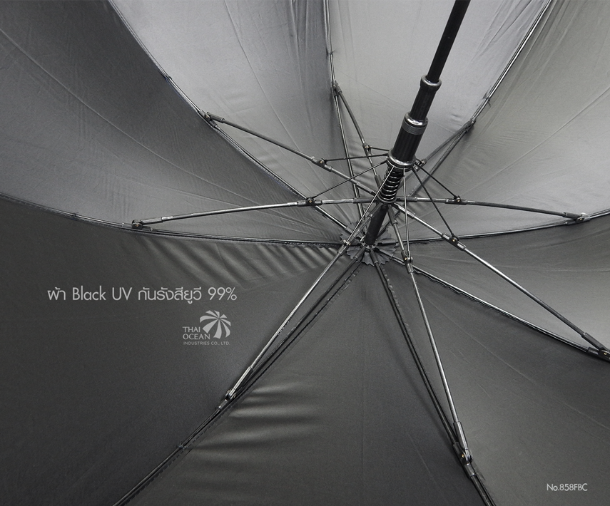 Leo ร่มยาวออโต้เปิดแค่กดปุ่ม ผ้า black uv กันรังสียูวี 99% ขนาด 24นิ้ว