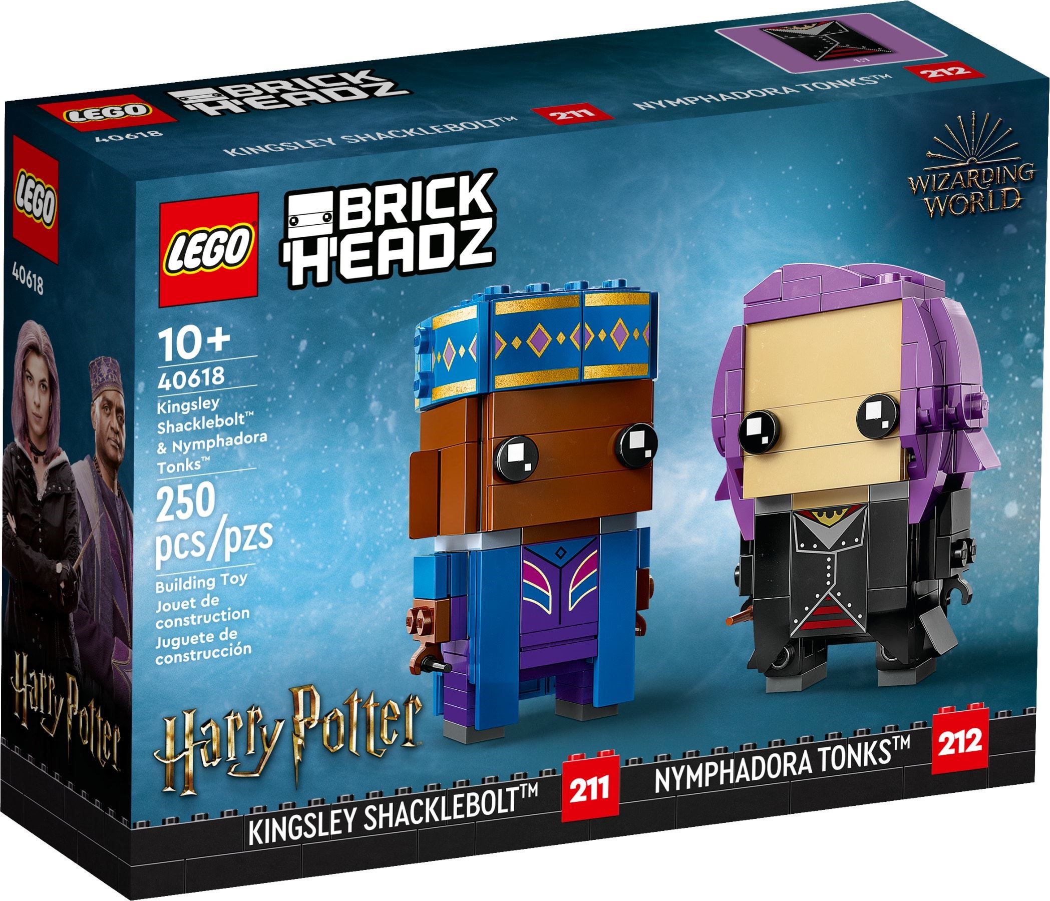 LEGO เลโก้ Brickheadz 40618 Kingsley Shacklebolt & Nymphadora Tonks