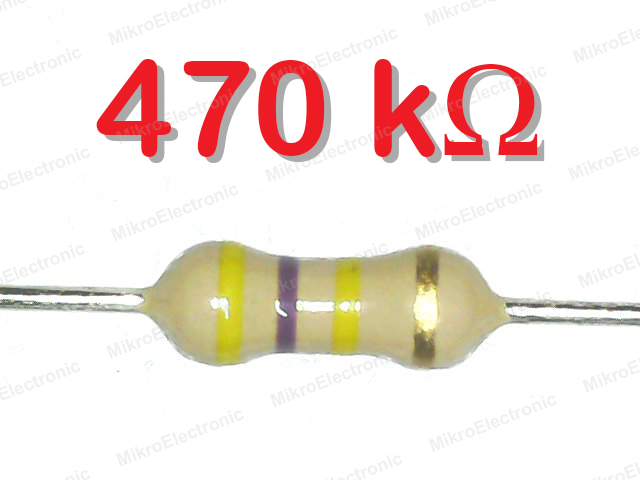 470K 1/4W 5% ตัวต้านทาน แพ็คละ 10 ตัว Carbon Film Fixed Resistor