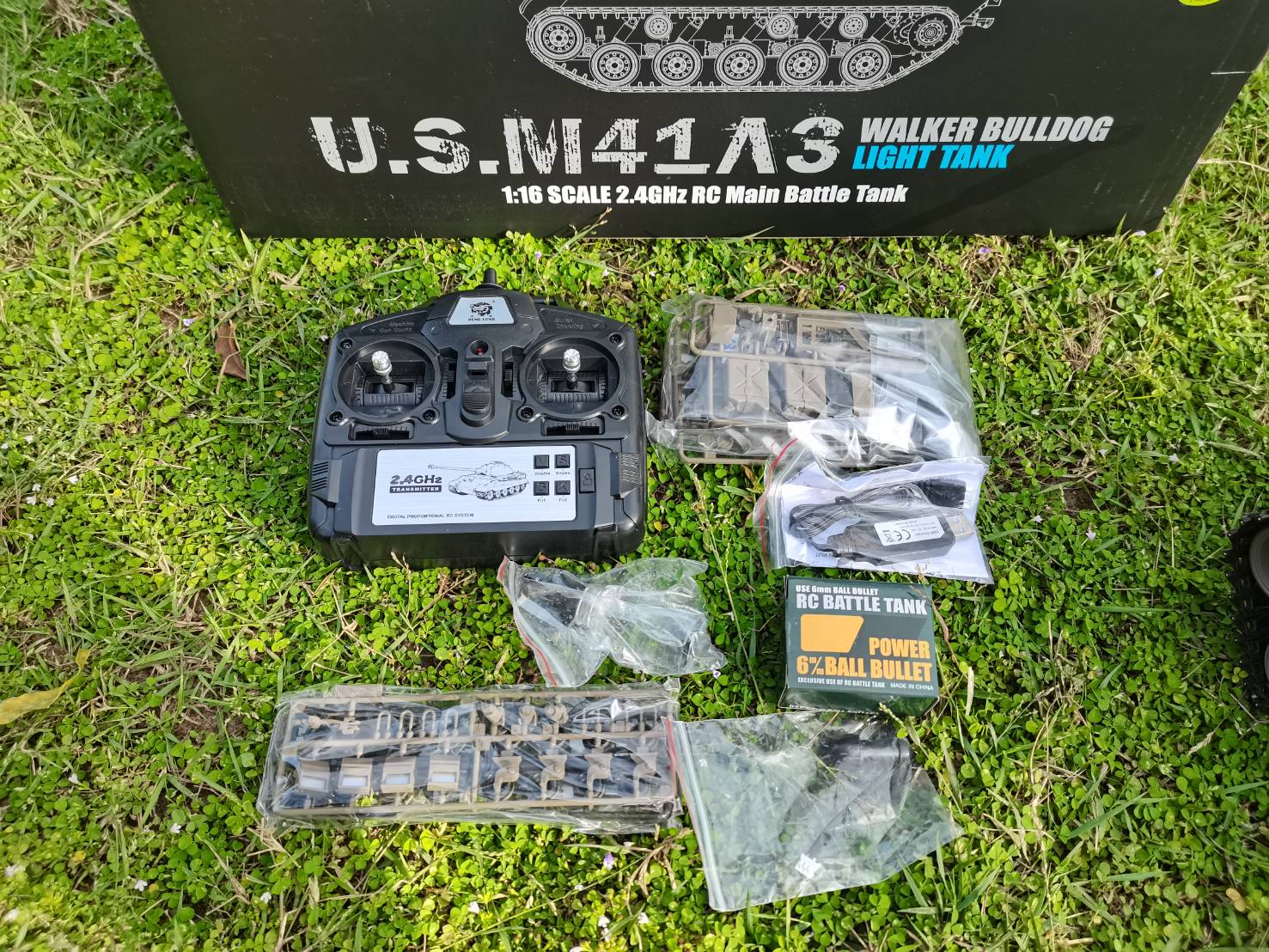 รถถังบังคับ HENG LONG 1/16 U.S. M41A3 WALKER BULLDOG ระบบชุดเกียร์โลหะ ยิงกระสุนได้มีควันและเสียงเคื่องยนต์ ระบบการทำงานเหมือนจริงมากๆ