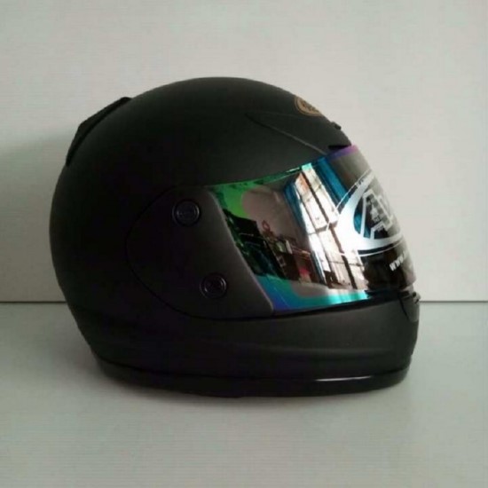 AVEX หมวกกันน็อคเต็มใบ ราคาถูก รุ่นXR ล้วน สีดำด้าน แว่นปรอทรุ้ง