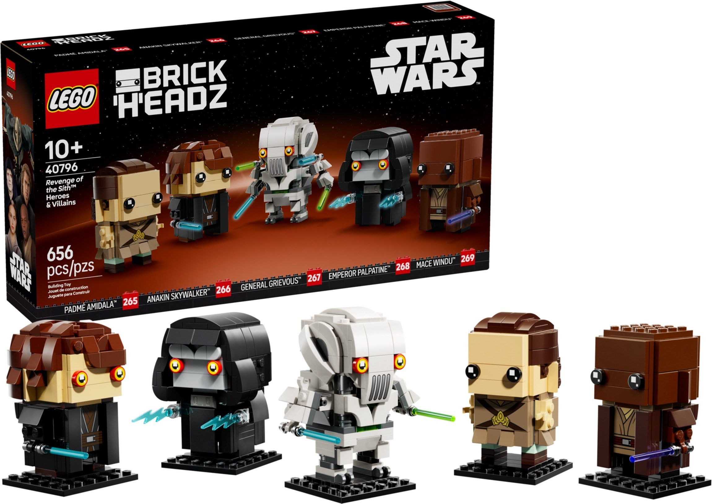 LEGO Brickheadz Star Wars เลโก้ 40796 Revenge of the Sith Heroes & Villains