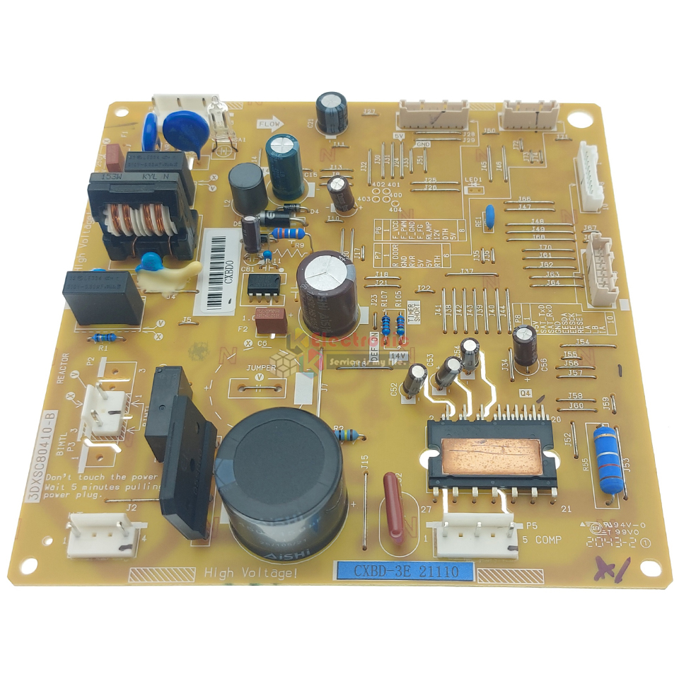 แผงบอร์ดตู้เย็น TOSHIBA(โตชิบา)รุ่น*GR-A25KU/GR-A25KS*อะไหล่แท้*ใช้ได้กับทุกรุ่นที่ทางร้านระบุไว้*ใช้เฉพาะเบอร์คอมเพรสเซอร์GMCC