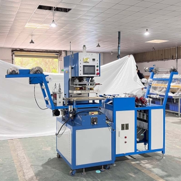 เครื่องปั๊มลายริบบิ้น ต่อเนื่อง DH-EM04 Heat Pressed Elastic Band Ribbon Embossing Machine