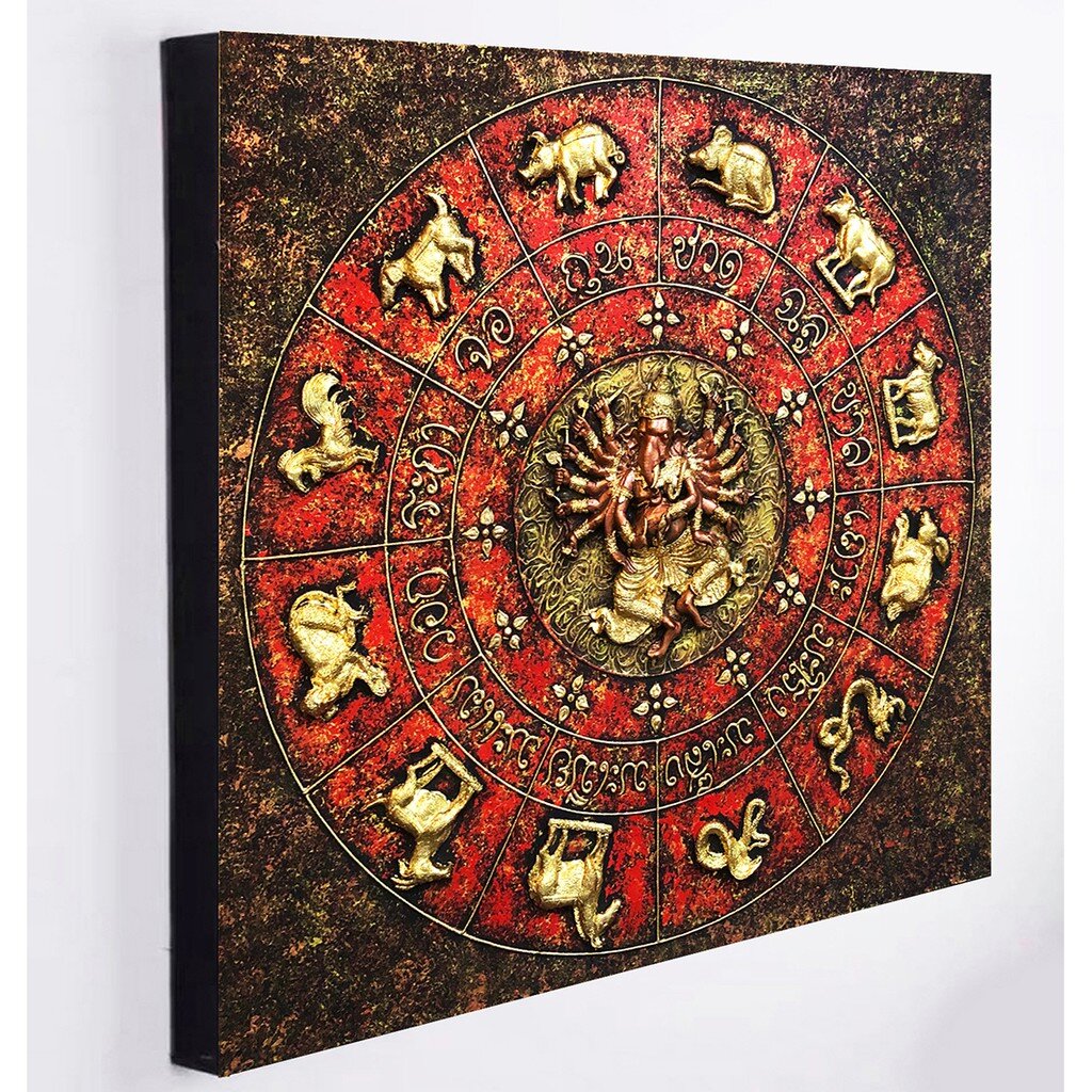 รูปภาพติดผนัง ภาพองค์พระพิฆเนศ ภาพเสริมโชคลาภ รูปภาพเสริมมงคล ภาพแต่งบ้านโรงแรม กรอบรูปติดผนัง ภาพติดผนัง D0030