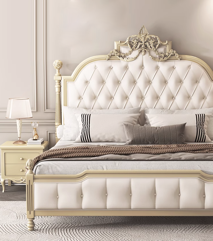 เตียงเจ้าหญิง เตียงหลุยส์ เตียงนอนหลุยส์ รุ่น Falina