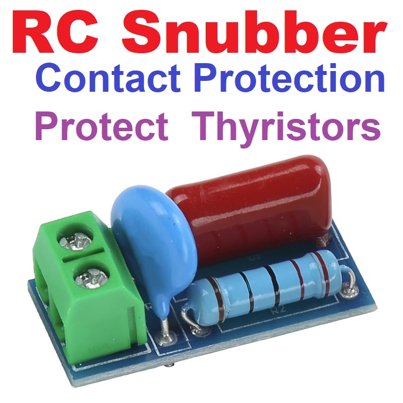 โมดูลดูดซับกระแสกระชาก ป้องกันหน้าสัมผัสรีเลย์เสียหาย Relay contact protection circuit RC Snubber absorption circuit module electromagnetic anti-interference module