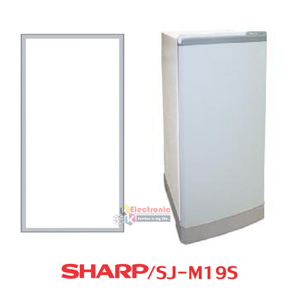 ขอบยางประตูตู้เย็น SHARP-(ชาร์ป)สำหรับรุ่น SJ-G19S/SJ-M19S/SJ-N19Sอะไหล่แท้ ใส่ง่าย ขนาด 50*90 เซนติเมตร