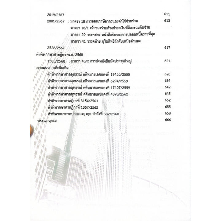 คำพิพากษาฎีกา อาคารชุด คอนโดมิเนียม พ.ศ.2533-2568 (วิวัธน์ ศรีเจริญวงศ์,ตาบทิพย์ ทิพย์ปาน)