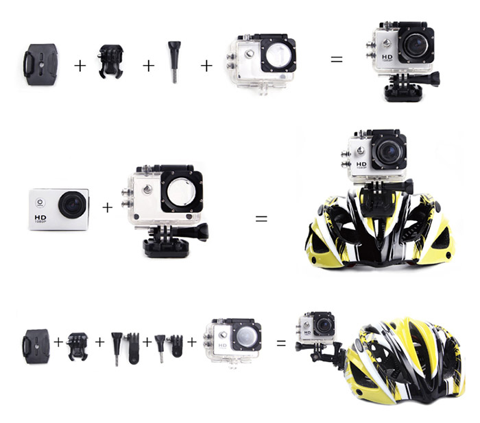 กล้อง Sport HD DV H.264 WiFi