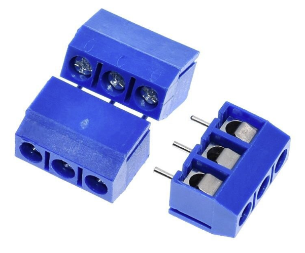 Terminal Block 3Pin Pitch 5.08mm KF301 ฺblue color Screw Terminal Block Connector 3 Pin