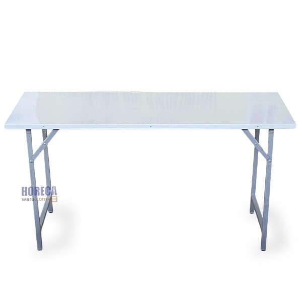 Steel-top conference table, 60x150 cm, white, NF