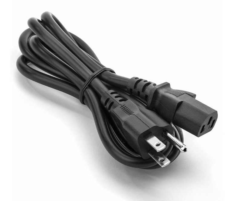 AC Power 300V 18AWG 3C ยาว 2 เมตร 0.824sq.mm. สาย AC สายต่อคอมพิวเตอร์ PC Computer Power Cord