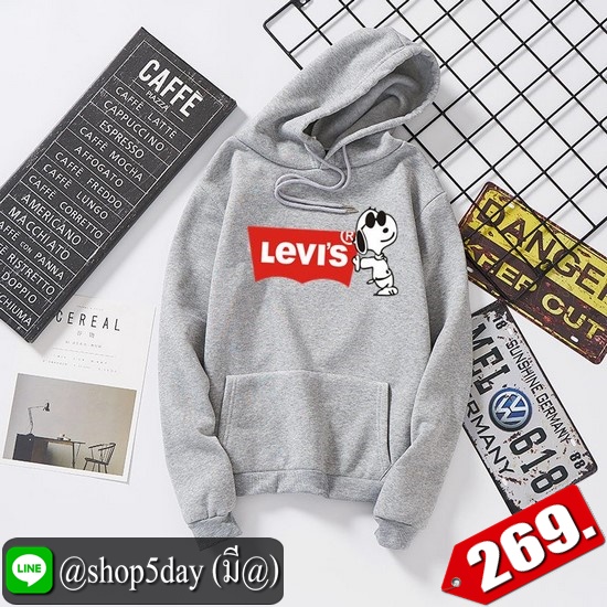 🔥 Levis เสื้อฮู้ดแขนยาวยอดฮิต ใส่ได้ทั้งหญิงและชาย ‼️