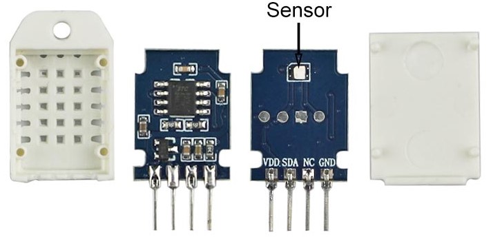 เซนเซอร์ DHT22 (AHT30) ความแม่นยำสูง วัดอุณหภูมิ ความชื้น High Precision Digital Temperature and Humidity Sensor I2C Communication module replacement for AM2302