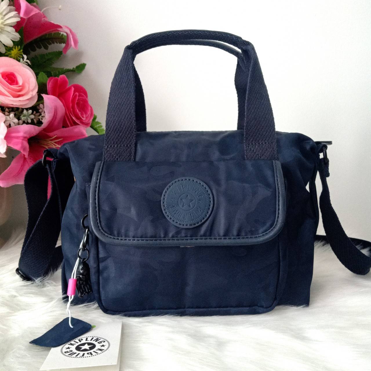 KIPLING BRYNNE Satin Camo กระเป๋าถือ สะพายข้าง