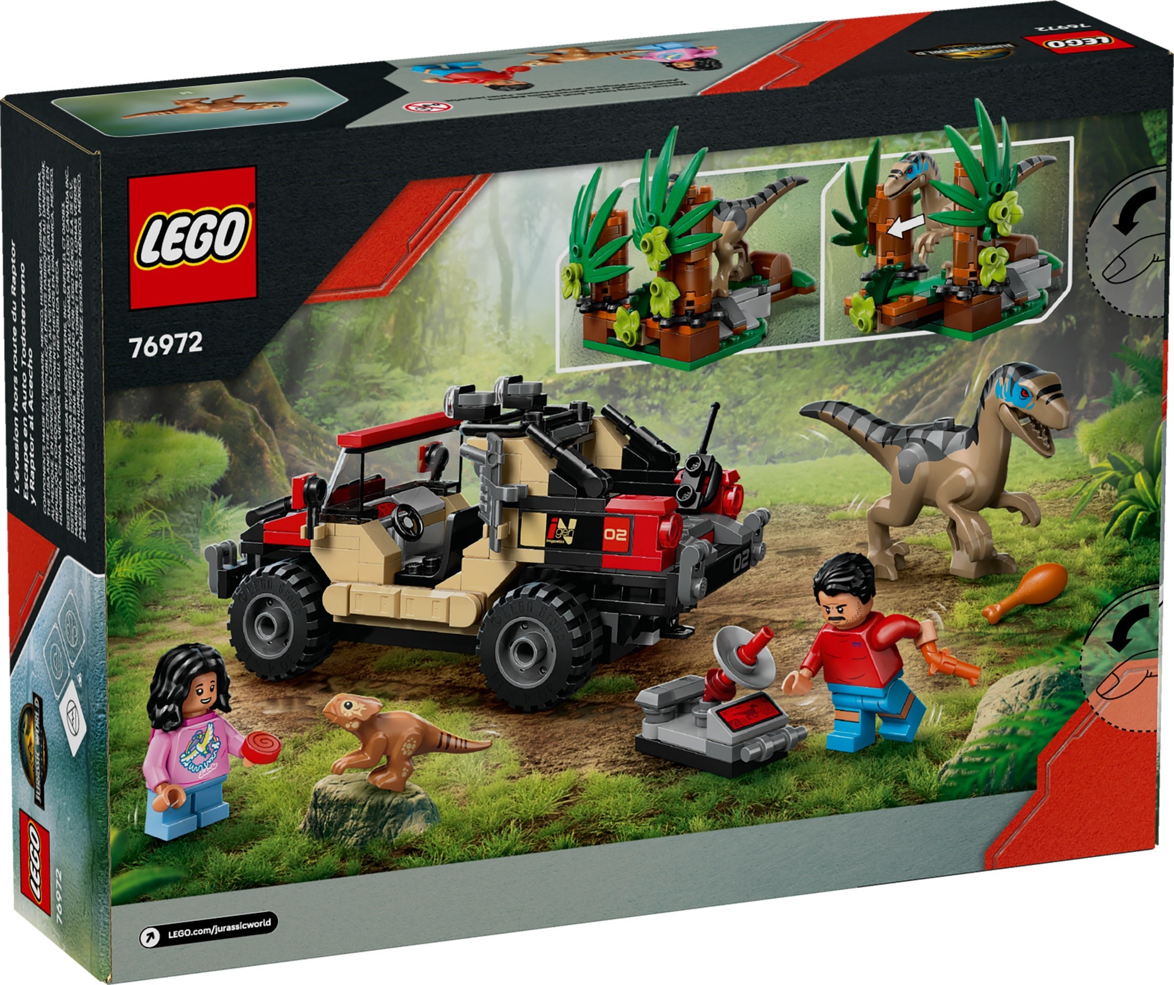 LEGO Jurassic World เลโก้ 76972 Raptor Off-Road Escape