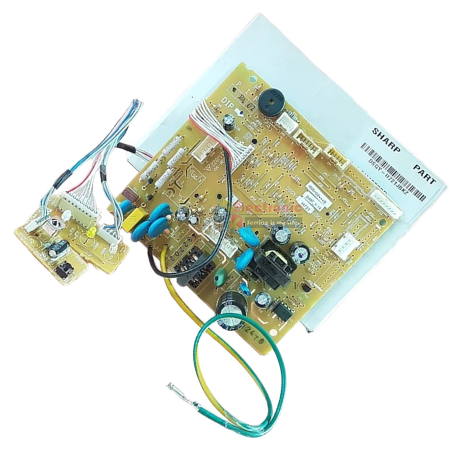 แผงบอร์ดควบคุมแอร์คอยเย็นSHARP-ชาร์ป ใช้ได้กับรุ่นที่ระบไว้-อะไหล่ใหม่แท้บริษัท