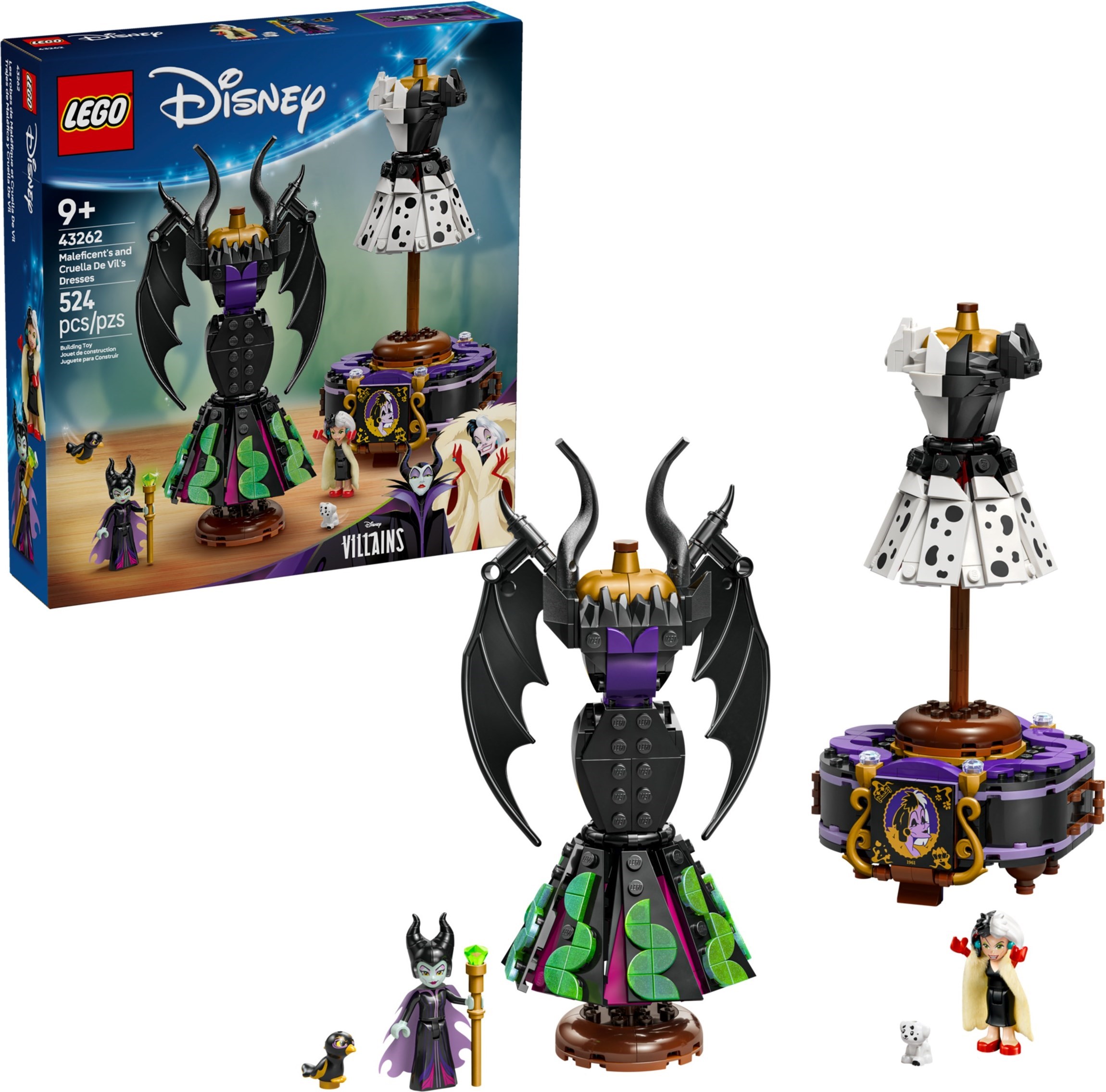 LEGO Disney เลโก้ 43262 Maleficent's and Cruella De Vil's Dresses